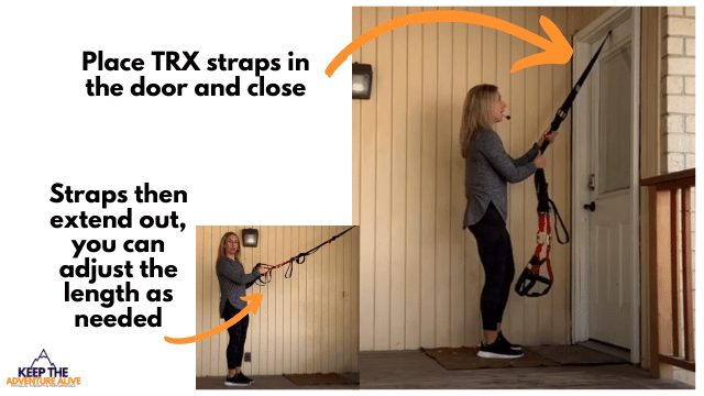 best TRX leg exercises-attach TRX 